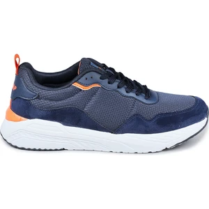 28040 Lacivert - Turuncu Erkek Sneaker Günlük Spor Ayakkabı