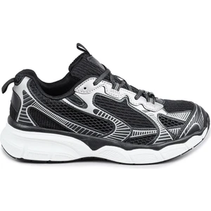 29819 Siyah - Gri Kadın Sneaker Günlük Spor Ayakkabı