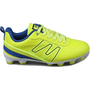 28843 Neon Yeşil - Mavi Üniseks Çocuk Çim Halı Saha Krampon Futbol Ayakkabısı