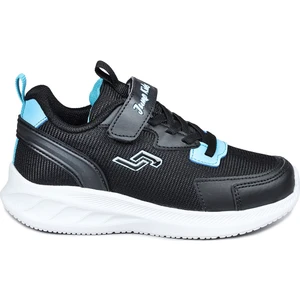 28106 Cırtlı Siyah - Mavi Üniseks Çocuk Sneaker Günlük Spor Ayakkabı