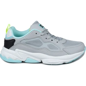 24711 Açık Gri - Lacivert Kadın Sneaker Günlük Spor Ayakkabı