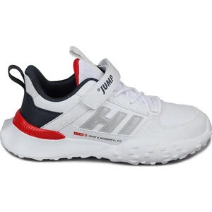 29602 Cırtlı Beyaz - Kırmızı Üniseks Çocuk Sneaker Günlük Spor Ayakkabı