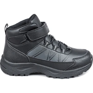 29194 Cırtlı Yüksek Bilekli Full Siyah Üniseks Çocuk Sneaker Günlük Spor Ayakkabı