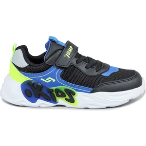 30013 Siyah - Mavi Üniseks Çocuk Sneaker Günlük Spor Ayakkabı