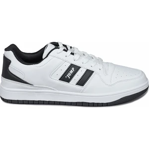 28505 Beyaz - Siyah Erkek Sneaker Günlük Spor Ayakkabı