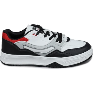 28520 Beyaz - Siyah Erkek Sneaker Günlük Spor Ayakkabı