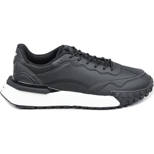 29104 Siyah - Beyaz Erkek Sneaker Günlük Spor Ayakkabı
