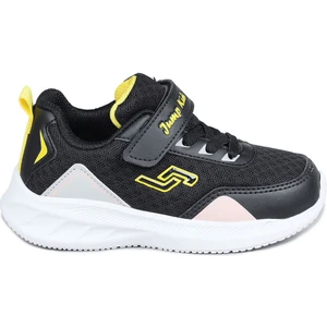 28110 Cırtlı Siyah Kız Çocuk Sneaker Günlük Spor Ayakkabı