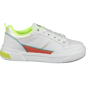 27792 Beyaz - Neon Yeşil Kadın Sneaker Günlük Spor Ayakkabı