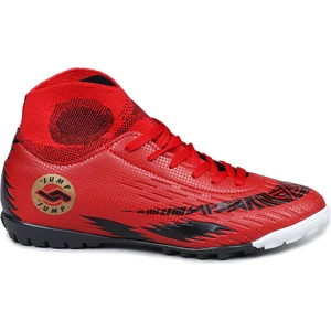 28366 Çoraplı Kırmızı Halı Saha Krampon Futbol Ayakkabısı