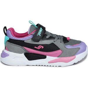 30058 Mor - Pembe - Gri Kız Çocuk Sneaker Günlük Spor Ayakkabı