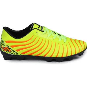 28367 Neon Sarı - Turuncu Çim Halı Saha Krampon Futbol Ayakkabısı