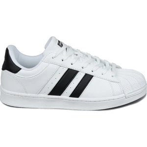 28787 Beyaz - Siyah Kadın Sneaker Günlük Spor Ayakkabı