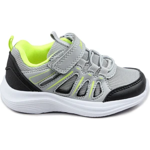 29183 Cırtlı Gri - Siyah Üniseks Çocuk Sneaker Günlük Spor Ayakkabı