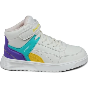29185 Cırtlı Yüksek Bilekli Bej - Sarı Üniseks Çocuk Sneaker Günlük Spor Ayakkabı