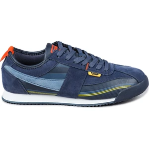29072 Lacivert - Turuncu Erkek Sneaker Günlük Spor Ayakkabı