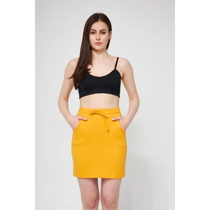 Sarı 2 Iplik Cepli Etek