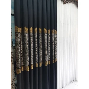 Nish Perde Pano Fon Perde Damask Desen Tek Kanat Sık Pile Aksesuar Hariç