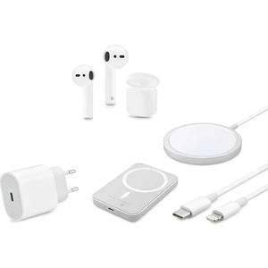 Sbz Apple İphone Tam Takım Set 6 Parça - Bluetooth Kulaklık - Magsafe Powerbank - Magsafe Şarj Aleti - 35W Usb-C Hızlı Şarj Adaptörü - Usb-C to Lightning ve Type-C to Type-C Hızlı Şarj Kablosu