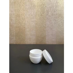 20 ml Beyaz Boş Plastik Krem Kutusu 12 Adet