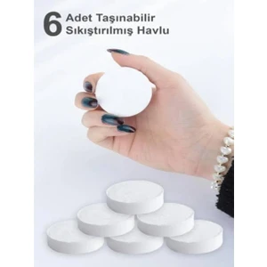 6'lı Suda Büyüyen Sıkıştırılmış Havlu Seti