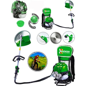 Pro Wacker Wackcer Alman Star Dark Arazi Motoru 14 Hp Sırt Tipi Ot Çim Çalı Çim Biçme Makinası Full Aksesuar