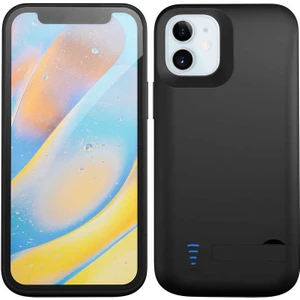 Ezotech  iPhone 12 Şarjlı Kılıf-Siyah