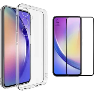 Samsung Galaxy A35 ile Uyumlu Telefon Kılıfı ve 5d Tam Kaplayan Cam Ekran Koruyucu