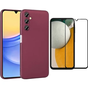 Samsung Galaxy A15 ile Uyumlu Telefon Kılıfı ve 5d Tam Kaplayan Cam Ekran Koruyucu