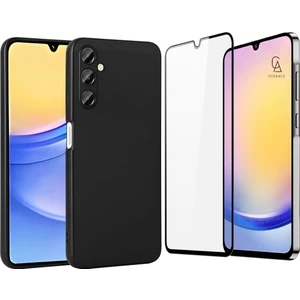 Samsung Galaxy A25 ile Uyumlu Telefon Kılıfı ve 5d Tam Kaplayan Cam Ekran Koruyucu