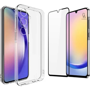Samsung Galaxy A25 ile Uyumlu Telefon Kılıfı ve 5d Tam Kaplayan Cam Ekran Koruyucu