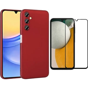 Samsung Galaxy A15 ile Uyumlu Telefon Kılıfı ve 5d Tam Kaplayan Cam Ekran Koruyucu