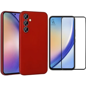 Samsung Galaxy A55 5g ile Uyumlu Telefon Kılıfı ve 5d Tam Kaplayan Cam Ekran Koruyucu