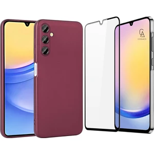 Samsung Galaxy A25 ile Uyumlu Telefon Kılıfı ve 5d Tam Kaplayan Cam Ekran Koruyucu