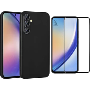Samsung Galaxy A55 5g ile Uyumlu Telefon Kılıfı ve 5d Tam Kaplayan Cam Ekran Koruyucu