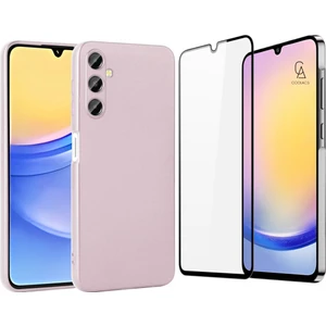Samsung Galaxy A25 ile Uyumlu Telefon Kılıfı ve 5d Tam Kaplayan Cam Ekran Koruyucu