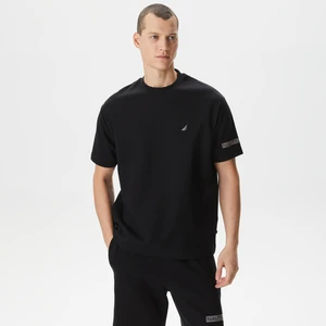Nautıca Erkek Siyah Oversıze Kısa Kollu T-Shirt V45234T.0Tb