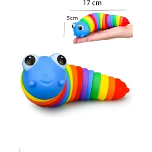 Nostaljik Lezzetler Söktak Eğlenceli Stres ve Anksiyete Giderici Montessori Renkli Tırtıl Eğitici Oyuncak 1 Adet