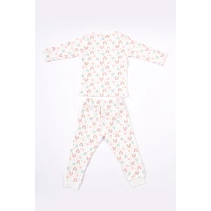 Çocuk Pijama Takım 1-5 Gökkuşağı Desen
