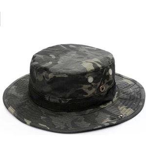 Liangduo Shop Mcbk Stili Açık Boonie Şapka Geniş Ağız Nefes Safari Balıkçı Şapkaları Uv Koruma Katlanabilir Askeri Şapka Tırmanma Yazlık Şapkalar Caps (Yurt Dışından)