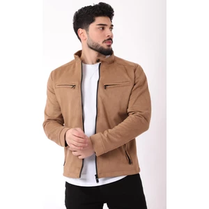 Stil Kombin Stil Kombin Göğüs Fermuarlı Hakim Yaka Süet Mevsimlik Mont PLDP 2904