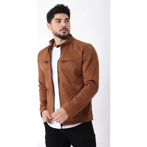 Stil Kombin Stil Kombin Göğüs Fermuarlı Hakim Yaka Süet Mevsimlik Mont PLDP 2904