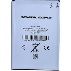 General Mobile Gm9 Go Batarya 3500MAH G006 Uyumlu Batarya