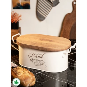 Tahta Kapaklı Metal Ekmeklik, Ahşap Kapaklı Ekmeklik (Bread Baskılı)