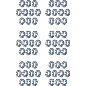 Rulman 60PCS 6700-YÜKSEK Kalite 6700 10X15X4MM Minyatür Conta Sabit Bilyalı Rulman, Mavi (Yurt Dışından)