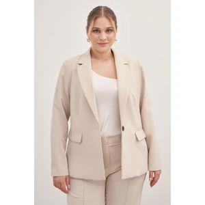 Astarlı Tek Düğmeli Blazer