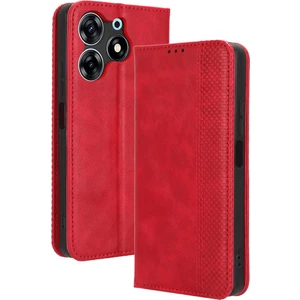 Tecno Spark 10 Pro K17 Retro Pu Deri Kapak Standı Cüzdan Flip Folio Telefon Kılıfı (Yurt Dışından)
