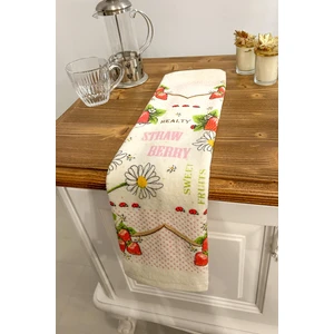 Cnr Garden 2'li Baskılı %100 Pamuk 30X50 cm El Yüz Mutfak Havlusu Yumuşak Desenli Su Emici Havlu