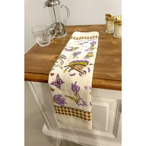 Cnr Garden 2'li Baskılı %100 Pamuk 30X50 cm El Yüz Mutfak Havlusu Yumuşak Desenli Su Emici Havlu