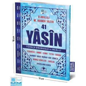 41 Yasin Çanta Boy Türkçe Okunuşlu Ve Mealli Mavi
